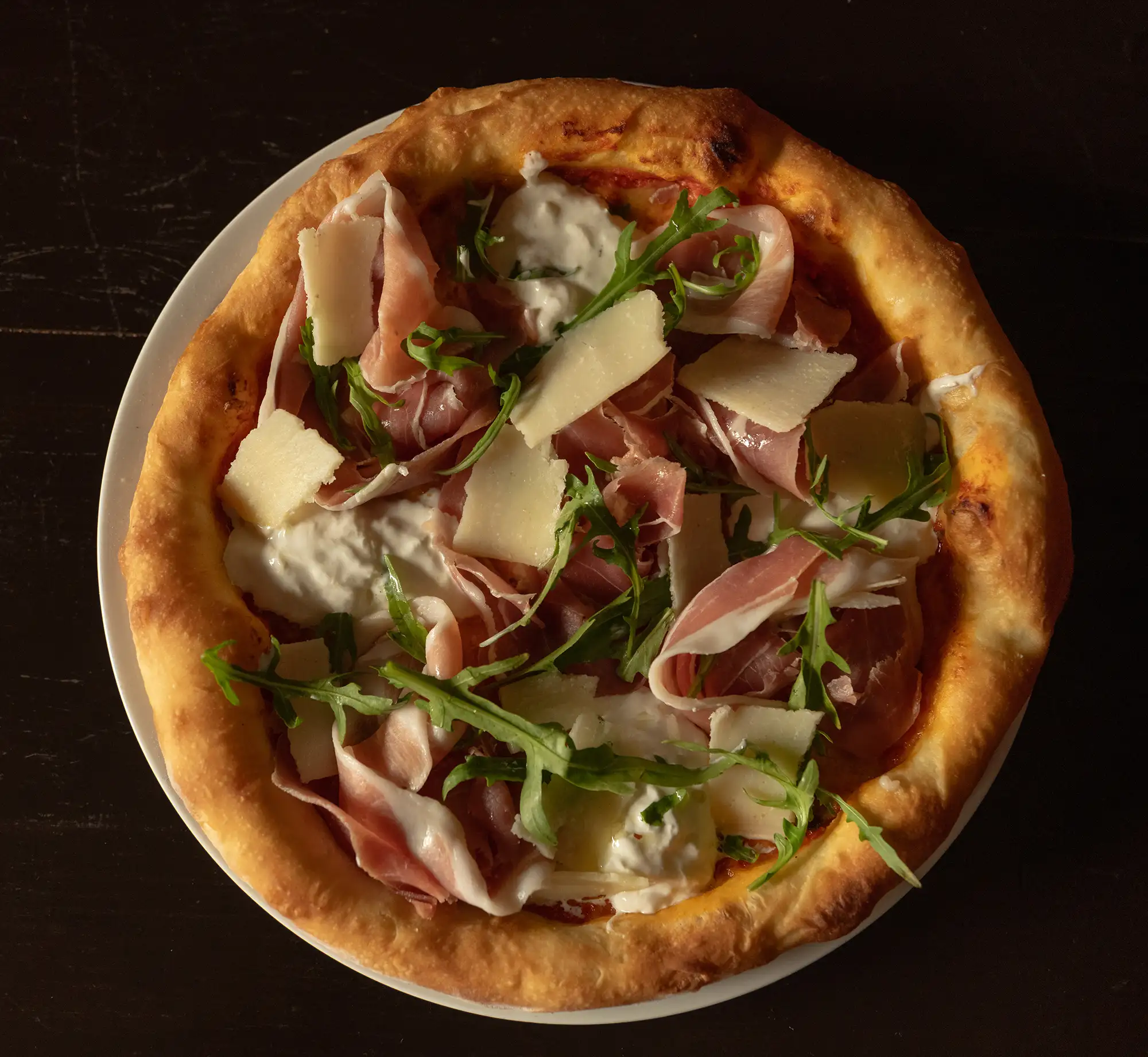 Pizza del Papa au jambon de Parme